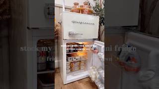 Satisfying ✨mini✨fridge restock organization home organizer homeorganization food mini snack [upl. by Aber]