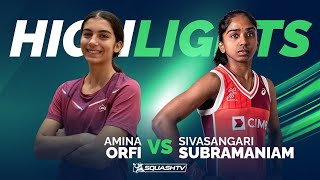 🇪🇬 Orfi v Subramaniam 🇲🇾  Singapore Squash Open 2024  SF HIGHLIGHTS [upl. by Ziladnerb5]