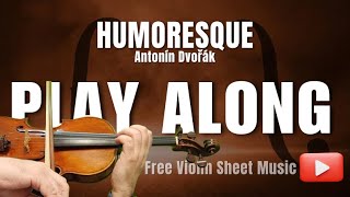 HUMORESQUE  Antonín DVORAK  BEGINNER VIOLIN  PLAY ALONG [upl. by Yasu]