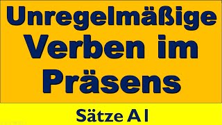 Unregelmäßige Verben im Präsens  Deutsche Grammatik trennbar verb Präfix Grammatik A2 A1 [upl. by Adina]