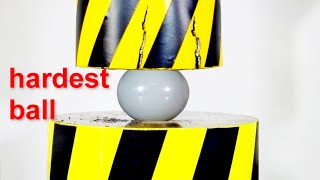 HYDRAULIC PRESS VS HARDEST BALL CORUNDUM [upl. by Sivel]