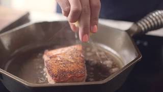 Searing Salmon With The FINEX 12quot Cast Iron Skillet [upl. by Renraw]