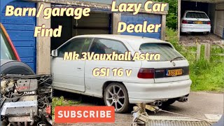 Vauxhall Astra GSI 16 v 1993 mk3 barngarage find rusty dusty but complete red top 90s hot hatch [upl. by Nanor]