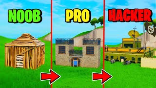 ¡BASE NOOB vs BASE PRO vs BASE HACKER 😎 Con MIS HERMANITOS Aquí no hay quien viva Fortnite 385 [upl. by Alessig]