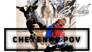 Cheyenne Frontier Days  Bull Riding POV [upl. by Riella]