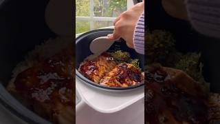 Teriyaki Salmon Bowl in a Rice Cooker [upl. by Jerrome]