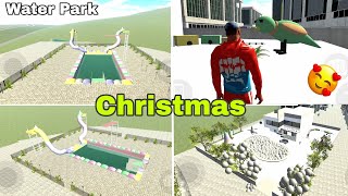 Indian bike driving 3d 🤯 water park ad New update 🥳 all cheat code Christmas update🔥 [upl. by Adnaral]