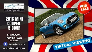 2016 Mini Cooper 5 Door Blue [upl. by Adnawt]