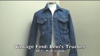 Vintage Finds Levis Trucker Jacket Type III 6071 [upl. by Nnairek]