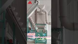 Chicken Feed Pellet Production Line poultry machine factory livestock unit chickenfeed [upl. by Shaine]