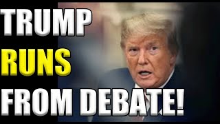 Panicked Trump DROPS Out Of Planned Debate With Kamala Harris [upl. by Hillinck]