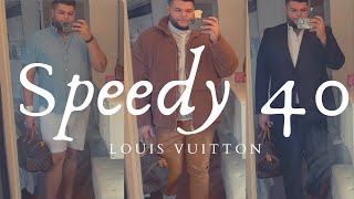 LOUIS VUITTON SPEEDY 40  3 STYLES [upl. by Eriuqs]