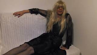 Black nightwear December 2022  crossdresser [upl. by Kruger]