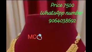 kp Dubai gold plated jewellery booking number 9064038692 gold plated jewellery 1gm 2gm 3gm [upl. by Atinat]