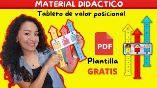 Material Didáctico para enseñar los númerosTablero posicional [upl. by Ecnerret]