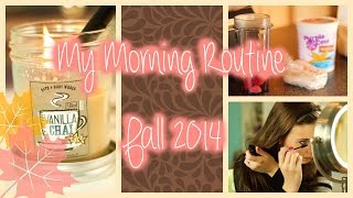 My School Morning Routine Fall 2014 [upl. by Ardnuahsal210]