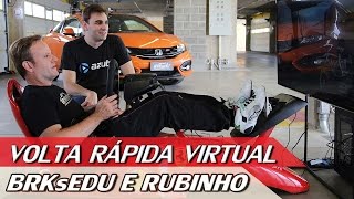 BRKsEDU E RUBENS BARRICHELLO  VOLTA RÁPIDA VIRTUAL 1  ACELERADOS [upl. by Eatnohs]