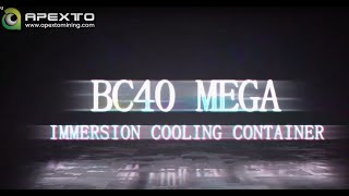 Immersion Cooling Container BC40 MEGA Support Up to 384 AntMiner S19XP or 480 WhatsMiner M50M30 [upl. by Winna]