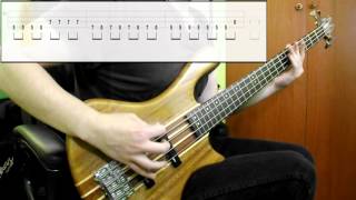 Greenday  Longview Bass Cover Play Along Tabs In Video [upl. by Nede134]