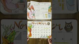 November Calendar Setup 2022 vs 2023 Bullet Journal Ideas 📅🍁 [upl. by Reichert]