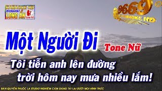 Karaoke Một Người Đi  Tone Nữ  Nhạc sống LA STUDIO  Karaoke 9669 [upl. by Jd]