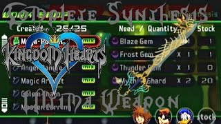 Kingdom Hearts Guide Complete Synthesis And Ultima Weapon Guide [upl. by Aekahs]