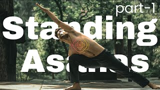 Standing Asana Part 1  Ashtanga Standing Sequence  Standing Asanas Series  Standing Postures [upl. by Nylirahs463]