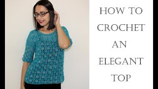 How To Crochet an Elegant Top [upl. by Ainot539]