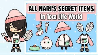 ALL NARIS SECRET ITEMS IN TOCA LIFE WORLD  TOCA BOCA  NecoLawPie [upl. by Avivah]