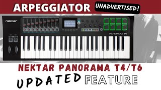 Nektar Panorama T4 T6 MIDI Keyboard Controller NEW Arpeggiator Feature Showcase Review [upl. by Cinda784]