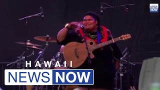 Iam Tongi performs to huge crowd at homecoming concert [upl. by Chemarin5]