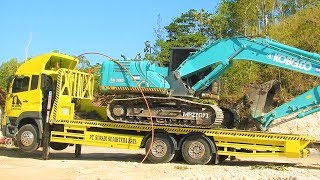 Excavator Dozer And Self Loader Truck Working On new Road Construction Quester CWE 280 [upl. by Boyden]