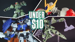 TOP 5 GUNDAM KITS UNDER 10 [upl. by Anairdna]