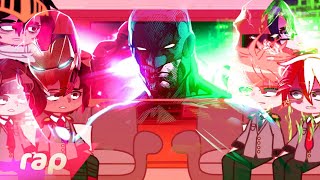 Bnha react a Rap do Homem de Ferro Batman e Arqueiro Verde  SEM PODERES  NERD HITS [upl. by Garap]