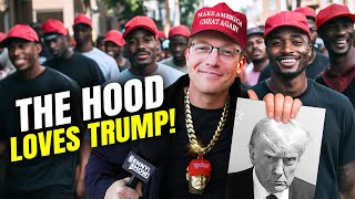 I Handed Out MAGA Hats In The Hood  What Happened Next Is INSANE… 👀 [upl. by Rtoip]