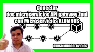 Conectar dos microservicios API gatewey Zuul con Microservicios ALUMNOS  CURSO MICROSERVICIOS [upl. by Hannahsohs]