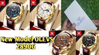 Olevs 2890G Chronograph Watches  New Model  Unboxnig [upl. by Rina]