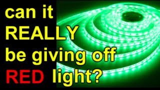 Splitting light with a diffraction grating Can green light really be red [upl. by Gabriel]