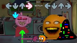 FNF Bacon Song But Annoying Orange Vs Peppaexe Sing It FNF Bacon Cover Friday Night Funkin [upl. by Rianna192]