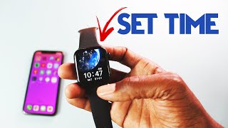 How to SET TIME on a SmartWatch  2 Easy Methods [upl. by Krebs]