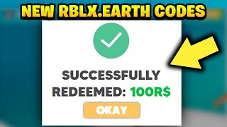 ALL NEW RBLXEARTH PROMOCODES FEBRUARY 2024 [upl. by Hgielsa]