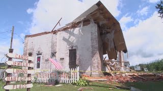 Officials assess damage after downburst in Berwick [upl. by Alios]