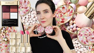 How to use new Guerlain Meteorites pearls  Ombres G 458 Aura Glow  Spring 2024 makeup collection [upl. by Chemash]