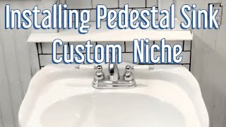 Pedestal Sink InStall [upl. by Asiela]