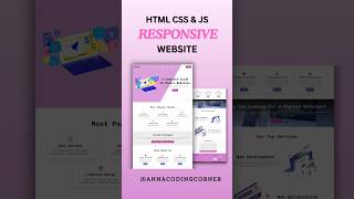 Responsive website  Html CSS JavaScript html coding css [upl. by Anasor189]