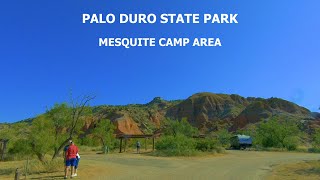 PALO DURO CANYON STATE PARK  MESQUITE CAMP AREA [upl. by Aelegna819]