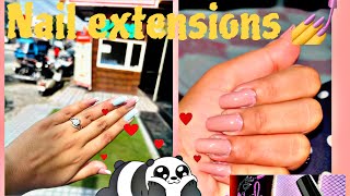 Polygel nail extensions at home💅❤️ amazon Polygel nail kit review for beginners [upl. by Lenahc]