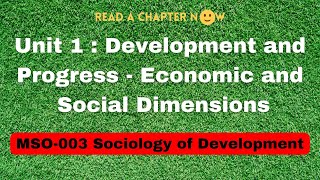 Unit1  Development and Progress Economic and Social Dimensions [upl. by Estella926]