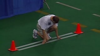 Tom Brady runs 40yard dash at 2000 NFL Scouting Combine [upl. by Mihe806]