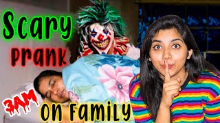 Scary Prank On FAMILY At 3 AM👹 Chappal ki maar khai apk lie🥴🤧 [upl. by Alahc]